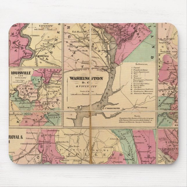 Colton's Plans of US Harbours Mouse Pad (Front)