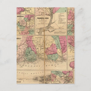 Colton's Plans of US Harbours Postcard