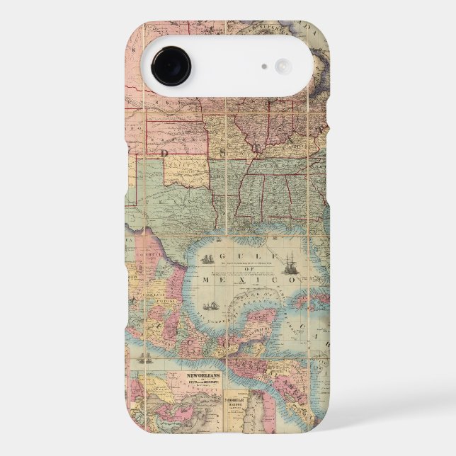 Colton's Railroad And Military Map Case-Mate Samsung Galaxy Case (Back)