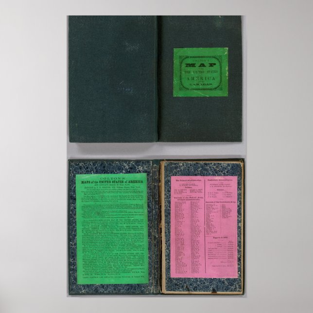 Colton's Railroadand County Map, United States Poster (Front)