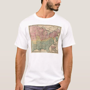 Colton's Railroadand County Map, United States T-Shirt