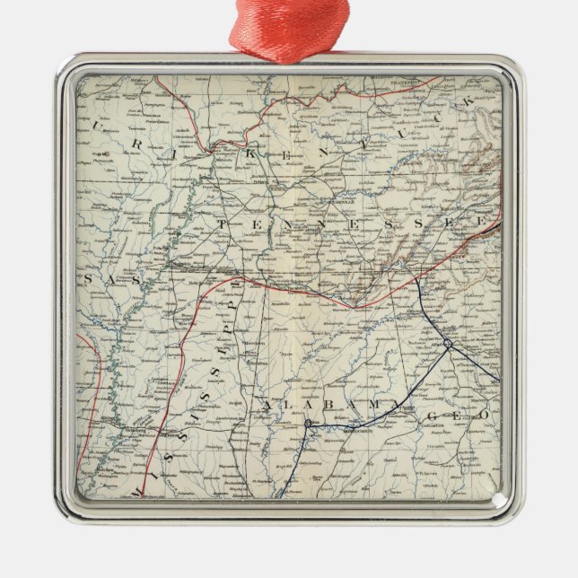 Colton's US section Metal Tree Decoration (Front)