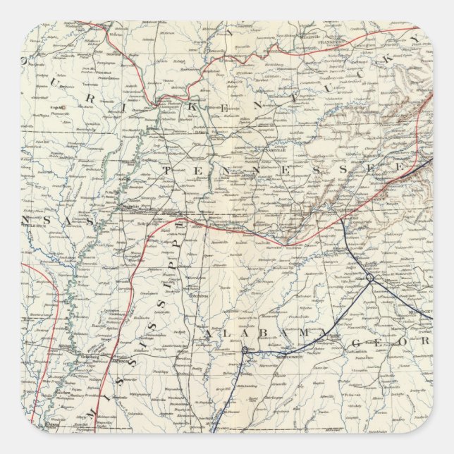 Colton's US section Square Sticker (Front)