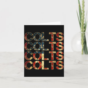 Colts Name Vintage Retro Gift Men Women Boy Girl Card