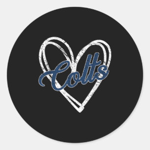 Colts Name Vintage Retro Gift Men Women Boy Girl  Classic Round Sticker