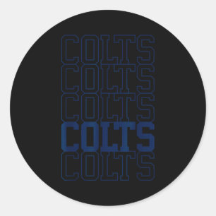 Colts Name Vintage Retro Gift Men Women Boy Girl  Classic Round Sticker