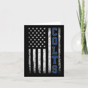 Colts Vintage Retro Men Women Boy Girl Card