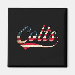Colts Vintage Retro Men Women Magnet