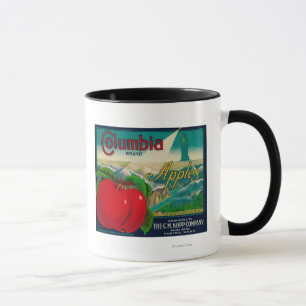 Columbia Apple Crate LabelYakima, WA Mug