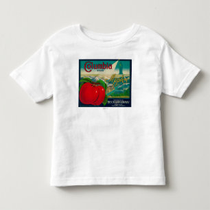 Columbia Apple Crate LabelYakima, WA Toddler T-Shirt