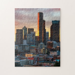 Columbia centre and downtown Seattle, Seattle Jigsaw Puzzle