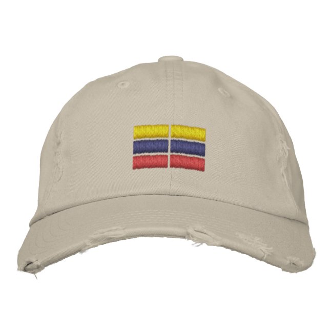 Columbia Flag Embroidered Baseball Cap (Front)