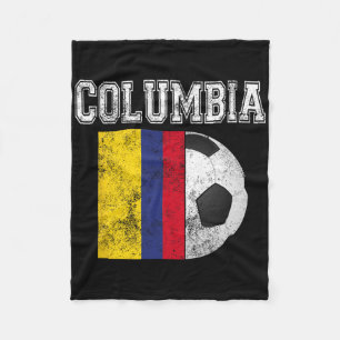 Columbia Flag - Soccer Futbol Footll Fleece Blanket