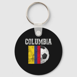 Columbia Flag - Soccer Futbol Footll  Key Ring