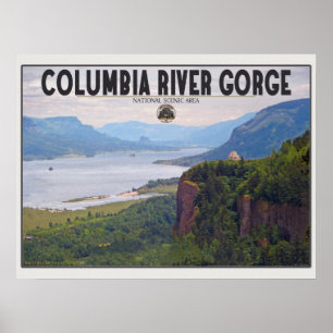Columbia Gorge - Crown Point.jpg Poster