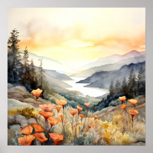 Columbia Gorge Painting Art Print