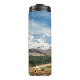 Columbia Icefield panorama with snow covered mount Thermal Tumbler