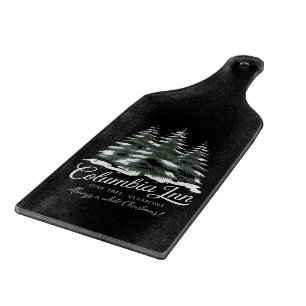 Columbia Inn Pine Tree Vermont A White Christmas Cutting Board