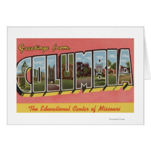 Columbia, Missouri - Large Letter Scenes
