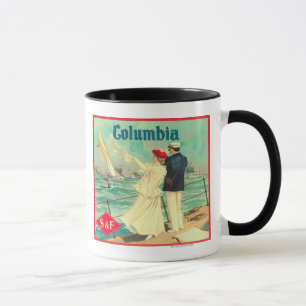 Columbia Orange Label Mug