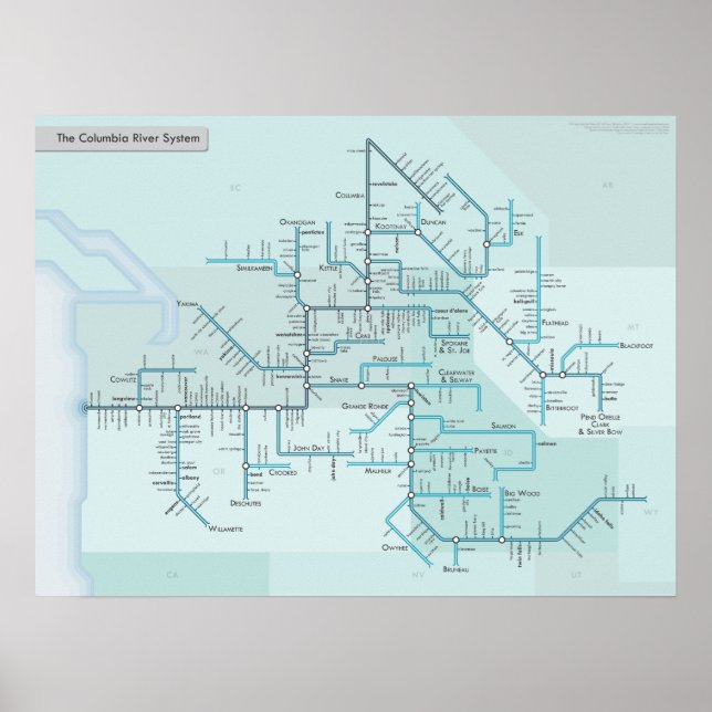 Columbia River 18 x 24 Poster (Front)