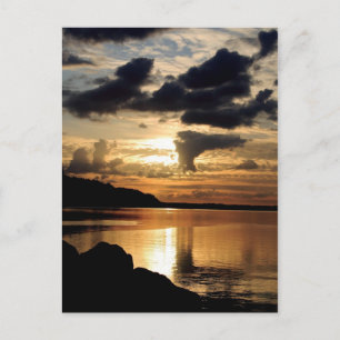 Columbia River Amber Glow of Twilight Postcard