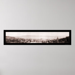 Columbia River Astoria Photo 1915 Poster