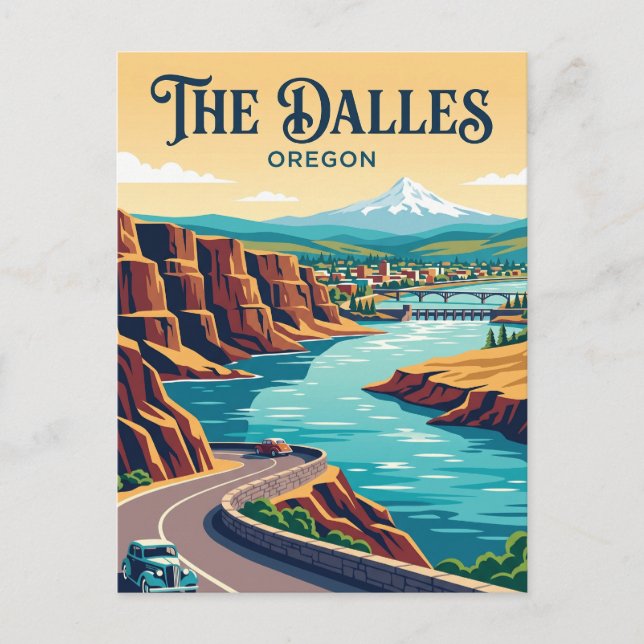 Columbia River Drive USA Postcard (Front)