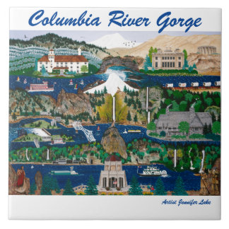 Columbia River Gorge Ceramic Tile