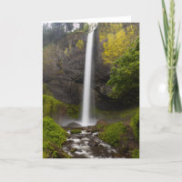 Columbia River Gorge Latourell Falls Greeting Card