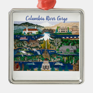 Columbia River Gorge Metal Ornament