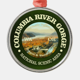 Columbia River Gorge NSA Metal Ornament