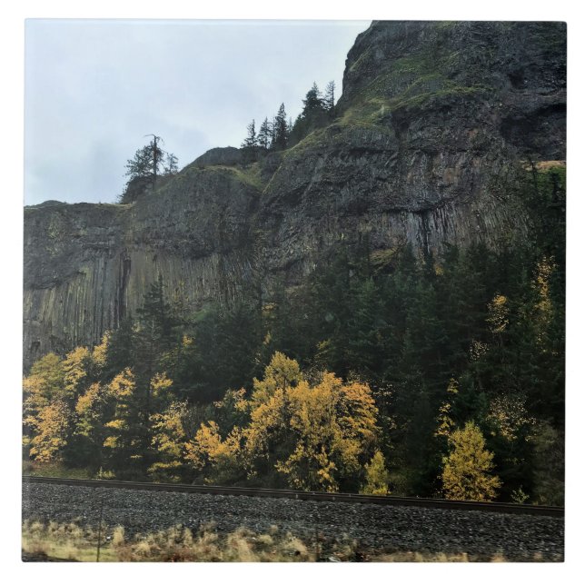 Columbia River Gorge, Oregon Ceramic Tile (Front)