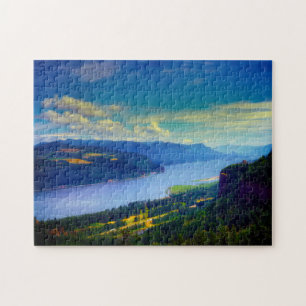 Columbia River Gorge Oregon. Jigsaw Puzzle