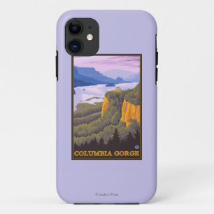 Columbia River Gorge Scene with Crown Point iPhone 11 Case