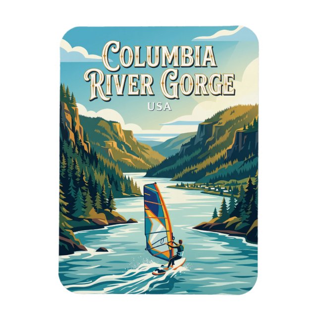 Columbia River Gorge USA Magnet (Vertical)