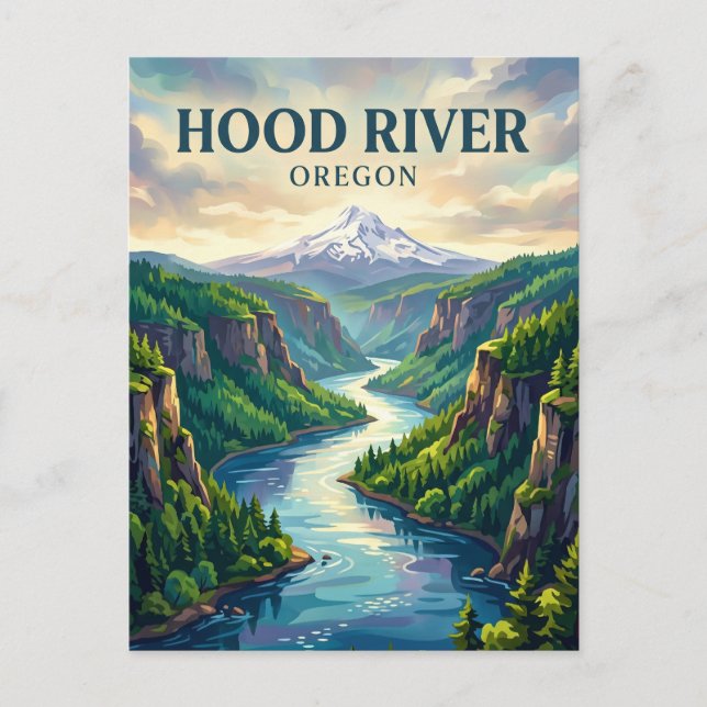 Columbia River Gorge USA Postcard (Front)
