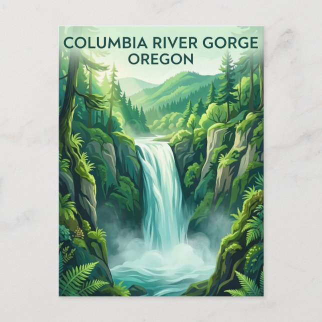 Columbia River Gorge USA Postcard (Front)