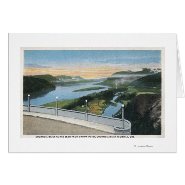 Columbia River Gorge View from Crown Point, (Front Horizontal)