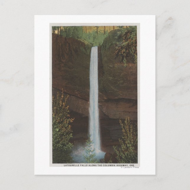 Columbia River, OR - Latourelle Falls View #3 Postcard (Front)