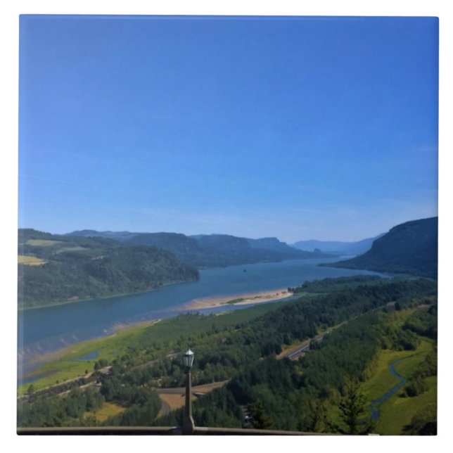 Columbia River, Oregon Ceramic Tile (Front)