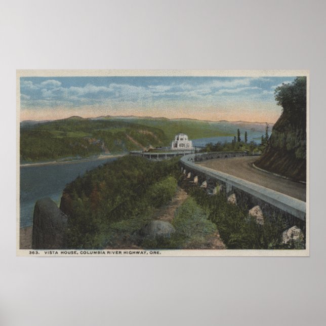 Columbia River, Oregon - Vista House Poster (Front)