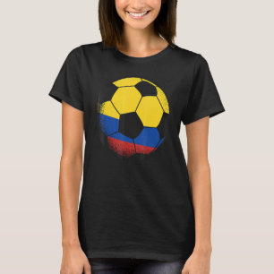 Columbia Soccer Ball Colombian Flag Sports Enthusi T-Shirt