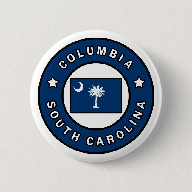 Columbia South Carolina 6 Cm Round Badge (Front)