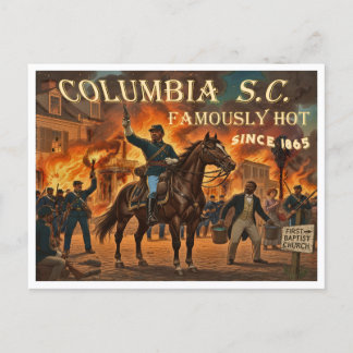 Columbia South Carolina, Famously Hot Postcard