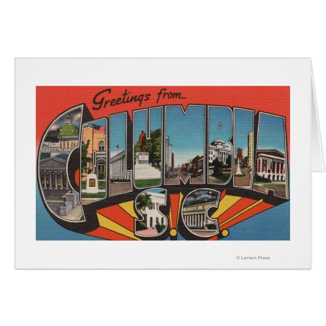 Columbia, South Carolina - Large Letter Scenes 2 (Front Horizontal)