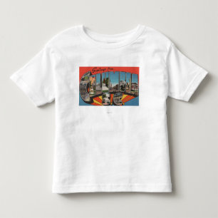 Columbia, South Carolina - Large Letter Scenes 2 Toddler T-Shirt