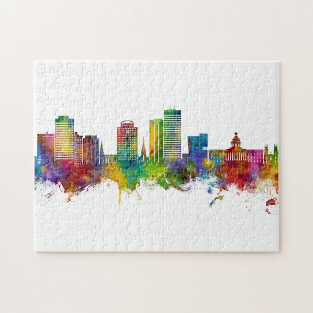 Columbia South Carolina Skyline Jigsaw Puzzle (Horizontal)