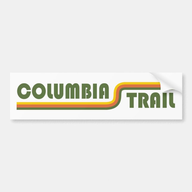 Columbia Trail New Jersey Bumper Sticker (Front)