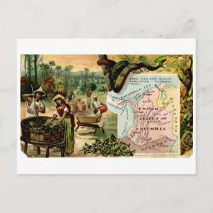 Columbia Vintage Trading Card and Map